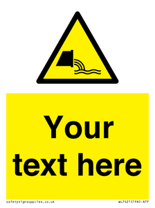 Custom Warning sewage effluent outfall